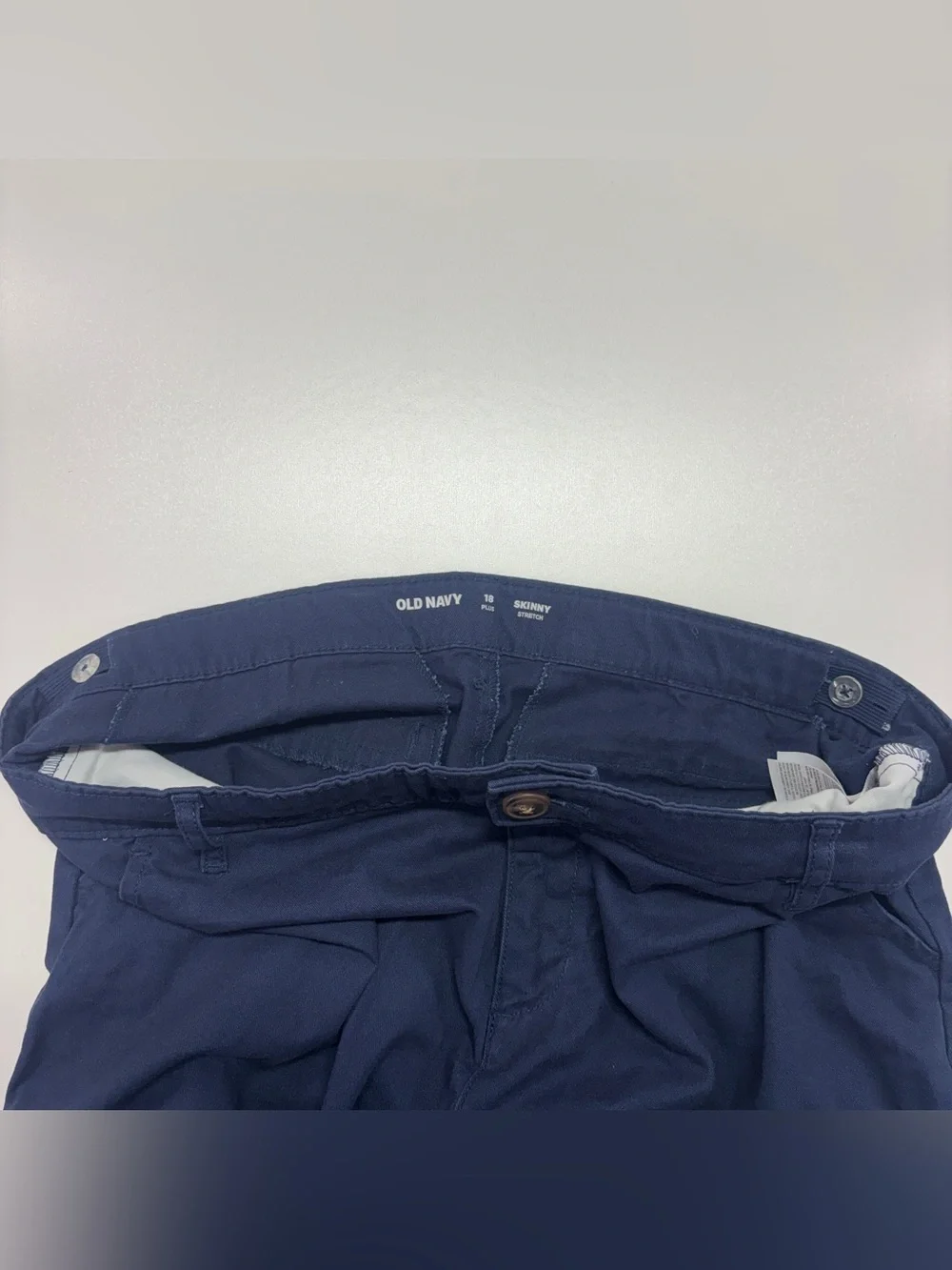 Old Navy Girls 18 Plus Uniform Skinny Stretch Navy School Pants